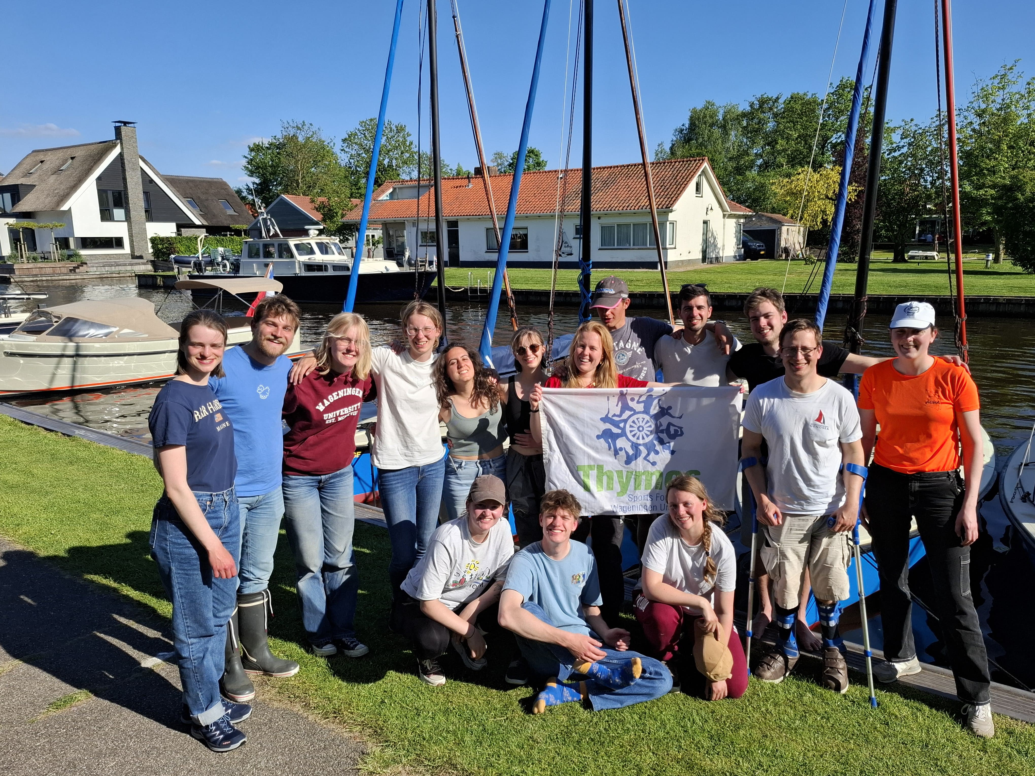 Grouppicture of the trainingsweekend, made by a passer by